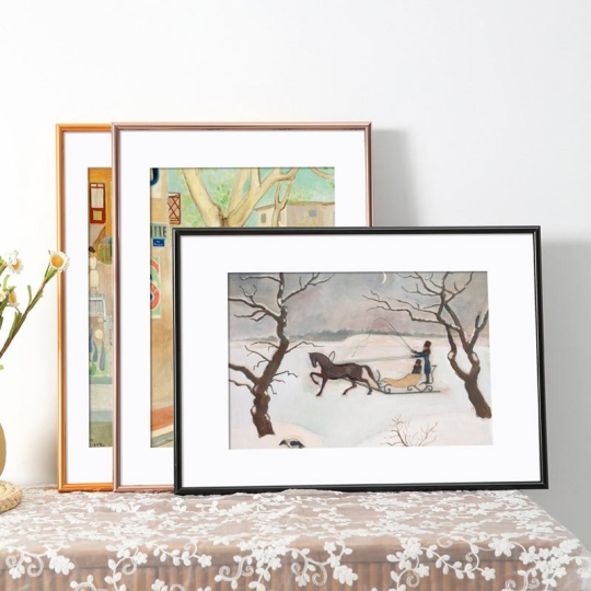 Aluminum wall photo frame