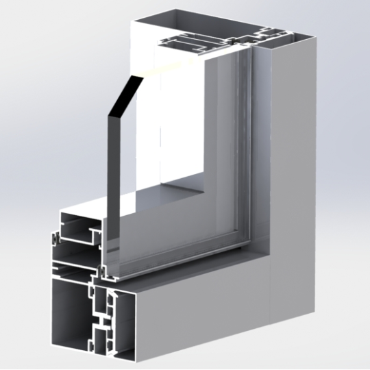 Sliding door  aluminum A6063 A6061