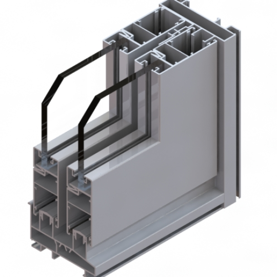 Sliding door  aluminum A6063 A6061